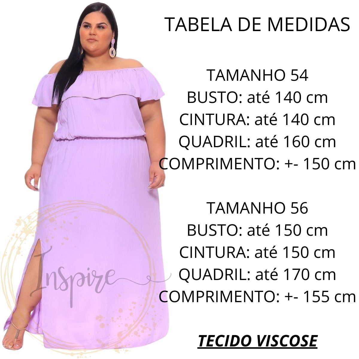 Vestido Longo Plus Size Moda Blogueira Grande Veste Até 54 – Loja ARESM